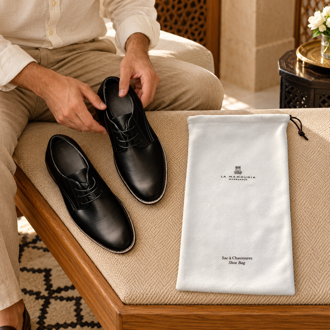 Sacs à chaussures en situation
